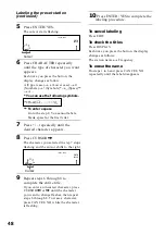 Preview for 48 page of Sony CMT-MD1 - Micro Hi Fi Component System Operating Instructions Manual