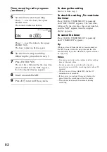 Preview for 52 page of Sony CMT-MD1 - Micro Hi Fi Component System Operating Instructions Manual