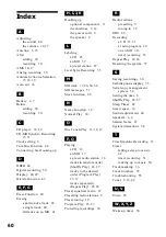 Preview for 60 page of Sony CMT-MD1 - Micro Hi Fi Component System Operating Instructions Manual