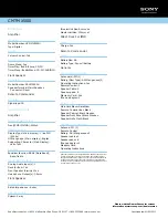 Предварительный просмотр 2 страницы Sony CMT-MX500i Marketing Specifications