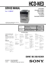 Preview for 5 page of Sony CMT-NE3 - Micro Hi Fi Component System Service Manual