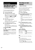 Preview for 18 page of Sony CMT-NEZ7DAB Operating Instructions Manual