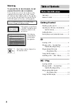 Preview for 2 page of Sony CMT-PX333 Operating Instructions Manual