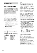 Preview for 20 page of Sony CMT-PX333 Operating Instructions Manual