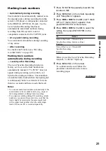 Preview for 21 page of Sony CMT-PX333 Operating Instructions Manual