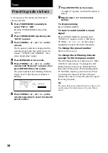 Предварительный просмотр 34 страницы Sony CMT-PX333 Operating Instructions Manual