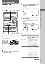 Предварительный просмотр 9 страницы Sony CMT-PX5 Operating Instructions Manual