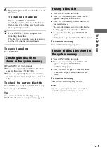 Preview for 21 page of Sony CMT-PX5 Operating Instructions Manual