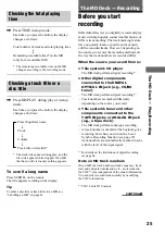 Preview for 25 page of Sony CMT-PX5 Operating Instructions Manual