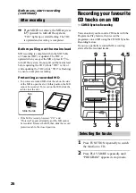 Preview for 26 page of Sony CMT-PX5 Operating Instructions Manual