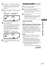 Предварительный просмотр 27 страницы Sony CMT-PX5 Operating Instructions Manual