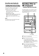 Предварительный просмотр 28 страницы Sony CMT-PX5 Operating Instructions Manual