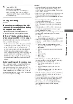 Preview for 29 page of Sony CMT-PX5 Operating Instructions Manual