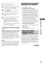 Preview for 35 page of Sony CMT-PX5 Operating Instructions Manual