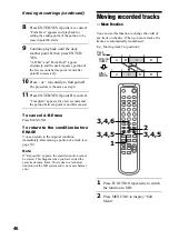 Preview for 46 page of Sony CMT-PX5 Operating Instructions Manual