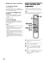 Preview for 58 page of Sony CMT-PX5 Operating Instructions Manual