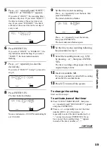 Preview for 59 page of Sony CMT-PX5 Operating Instructions Manual