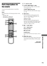 Preview for 73 page of Sony CMT-PX5 Operating Instructions Manual