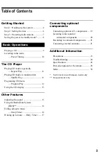 Preview for 3 page of Sony CMT-RB5 - Micro Hi Fi Component System Operating Instructions Manual