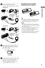 Preview for 5 page of Sony CMT-RB5 - Micro Hi Fi Component System Operating Instructions Manual