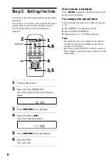 Предварительный просмотр 6 страницы Sony CMT-RB5 - Micro Hi Fi Component System Operating Instructions Manual