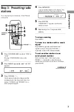 Предварительный просмотр 7 страницы Sony CMT-RB5 - Micro Hi Fi Component System Operating Instructions Manual