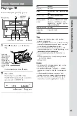 Preview for 9 page of Sony CMT-RB5 - Micro Hi Fi Component System Operating Instructions Manual