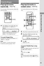 Предварительный просмотр 11 страницы Sony CMT-RB5 - Micro Hi Fi Component System Operating Instructions Manual