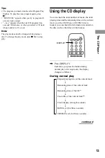 Предварительный просмотр 13 страницы Sony CMT-RB5 - Micro Hi Fi Component System Operating Instructions Manual