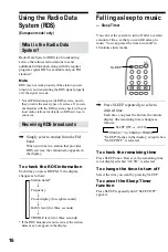 Предварительный просмотр 16 страницы Sony CMT-RB5 - Micro Hi Fi Component System Operating Instructions Manual