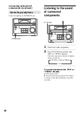 Preview for 20 page of Sony CMT-RB5 - Micro Hi Fi Component System Operating Instructions Manual