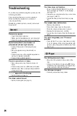 Preview for 24 page of Sony CMT-RB5 - Micro Hi Fi Component System Operating Instructions Manual