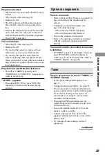 Предварительный просмотр 25 страницы Sony CMT-RB5 - Micro Hi Fi Component System Operating Instructions Manual