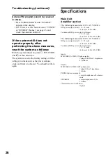 Предварительный просмотр 26 страницы Sony CMT-RB5 - Micro Hi Fi Component System Operating Instructions Manual