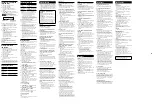 Preview for 2 page of Sony CMT-S20 Operating Instructions
