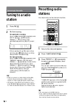 Preview for 14 page of Sony CMT-SBT20 Operating Instructions Manual