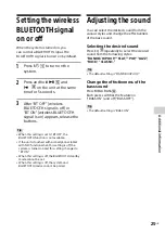 Preview for 25 page of Sony CMT-SBT20 Operating Instructions Manual