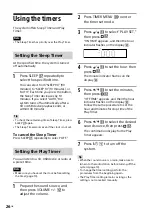 Предварительный просмотр 26 страницы Sony CMT-SBT20 Operating Instructions Manual