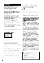 Предварительный просмотр 2 страницы Sony CMT-SBT20B Operating Instructions Manual