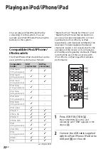 Предварительный просмотр 22 страницы Sony CMT-SBT300W Operating Instruction