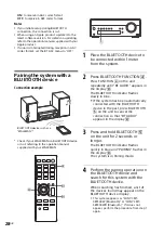 Предварительный просмотр 28 страницы Sony CMT-SBT300W Operating Instruction