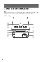Preview for 6 page of Sony CMT-SBT40D Operating Instructions Manual