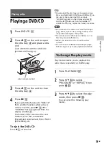 Preview for 13 page of Sony CMT-SBT40D Operating Instructions Manual