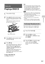 Предварительный просмотр 13 страницы Sony CMT-SBT40D Operating Instructions Manual