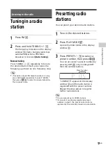 Preview for 17 page of Sony CMT-SBT40D Operating Instructions Manual