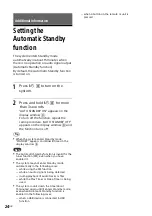 Preview for 24 page of Sony CMT-SBT40D Operating Instructions Manual