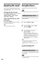 Preview for 26 page of Sony CMT-SBT40D Operating Instructions Manual