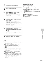 Preview for 27 page of Sony CMT-SBT40D Operating Instructions Manual