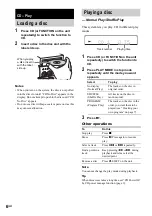 Preview for 6 page of Sony CMT-SE1 Operating Instructions Manual