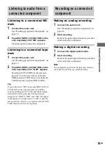 Preview for 15 page of Sony CMT-SE1 Operating Instructions Manual